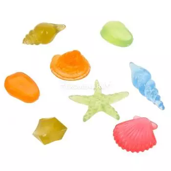Набор светящихся в темноте ракушек GLOXY 8шт