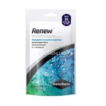 Наполнитель Seachem Renew для удаления органических соединений, 100мл до 64л
