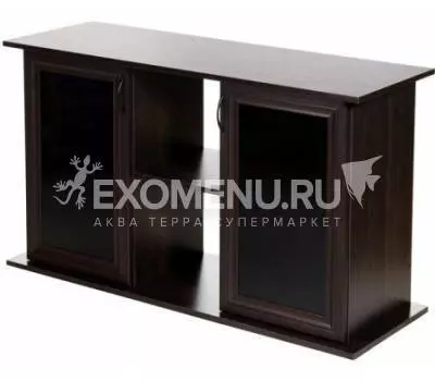 Пoдставка 120 (1210*410*720) две дверки МДФ со стеклом, венге, собранная, модель 2016