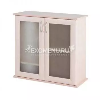 Пoдставка 70 (710*310*720) две дверки МДФ со стеклом, выбеленный дуб, в коробке, модель 2016