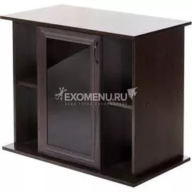 Пoдставка 83 LUXs, 1 дв. МДФ, тон. стекло, венге, собранная, ПВХ