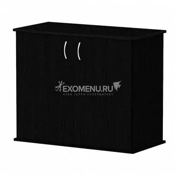 Пoдставка (900х475х720) 2 дверки ДСП, черная , собранная