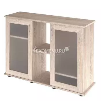 Подставка AquaPlus 100 (1010*410*720) две дверки МДФ со стеклом, дуб сонома, собранная