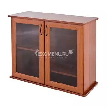 Подставка AquaPlus 83 (840*460*720) две дверки МДФ со стеклом, итальянский орех, в коробке, подходит для модели аквариума PRO170
