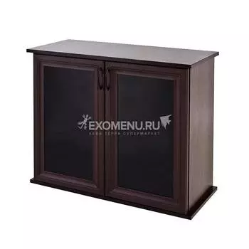 Подставка AquaPlus 83 (840*460*720) две дверки МДФ со стеклом, венге, в коробке