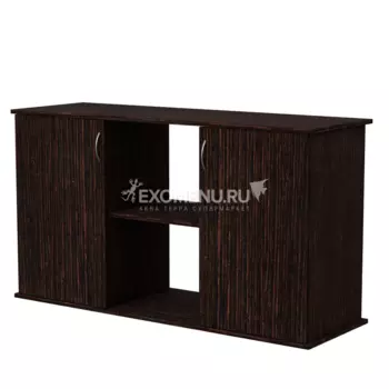 Подставка AquaPlus фигурная 100 (1010*410*720) две дверки ДСП, венге, в коробке, подходит для модели аквариума LUX Ф170
