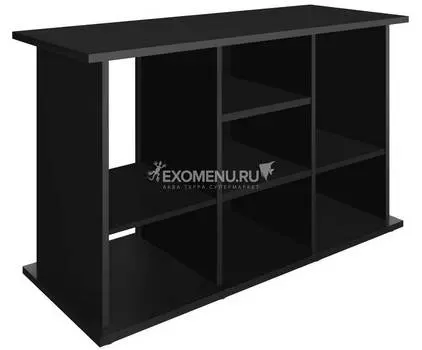 Подставка без дверок АТОЛЛ 400 (чёрная шагрень) влагостойкая плита ЛДСП 16/22 мм, кромка ПВХ 0,45/1