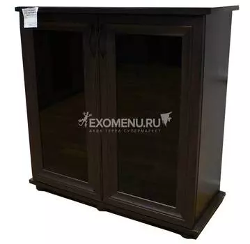 Пoдставка фигурная 70 (710*360*720) две дверки МДФ со стеклом, венге, собранная, модель 2016