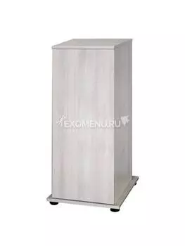 Подставка с дверкой Q-SCAPE OPTI 50 (белёный дуб) влагостойкая плита ЛДСП 16 мм, кромка ПВХ 0,45/1мм, 43*43*98 см, доводчики, рег. опоры (шт.)