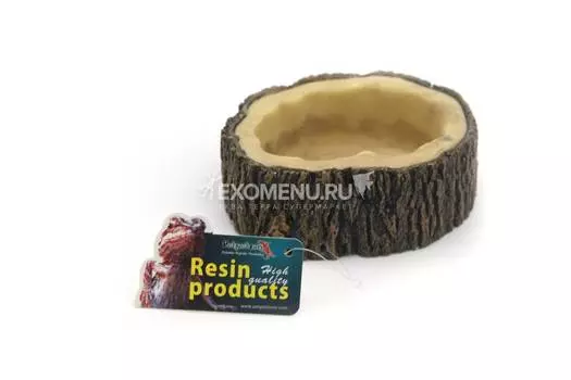 Поилка глубокая для рептилий пластиковая Simple Zoo, 120х100х38 мм