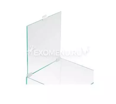 Покрывное стекло от аквариума SHRIMP SET DUO LED, с комплектом держателей белого цвета