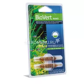 PRODIBIO BIO VERT NANO добавка олигоэлементов для аквариумных растений (2 шт), блистер