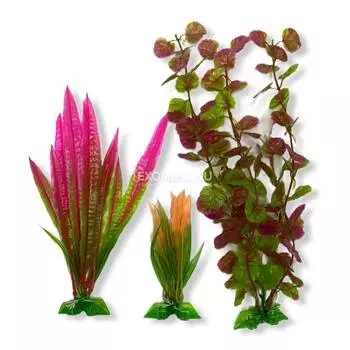 Растения (набор 3шт) розовые, 100мм, 200мм, 300мм, Laguna