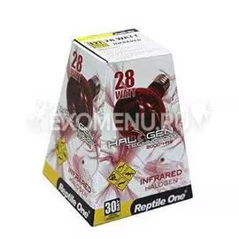 Reptile One Halogen Heat Lamp Infrared 28W - Галогенная лампа с инфракрасным излучением для террариумов, Е27, 28 Вт
