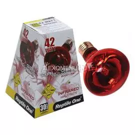 Reptile One Halogen Heat Lamp Infrared 42W - Галогенная лампа с инфракрасным излучением для террариумов, Е27, 42 Вт