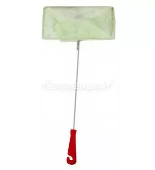 Сачок аквариумный 13/16 см (металл), пластиковая ручка