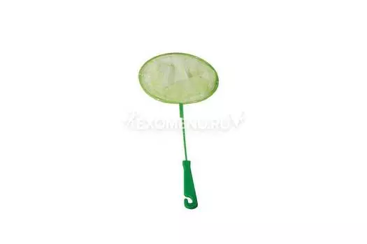 Сачок аквариумный круглый 16/20 см (металл) пластиковая ручка