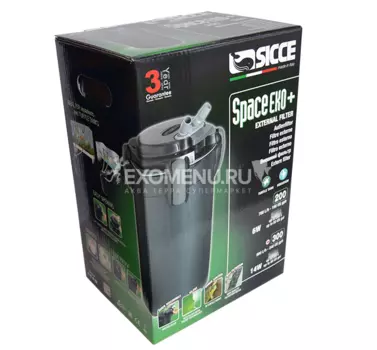 SICCE Фильтр внешний SPACE EKO+ 200, 700 л/ч для аквариумов до 200 л (60639)