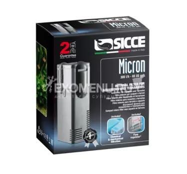 SICCE Фильтр внутренний MICRON NANO, 200 л/ч для аквариумов до 50 л.