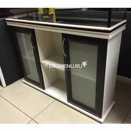 Тумба Aquatech(Классик) 100 л МДФ+СТ Беленый дуб/Венге, стекло