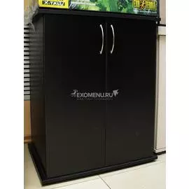 Тумба под аквариум 65х48х80 см, чёрная, с дверками без стёкол