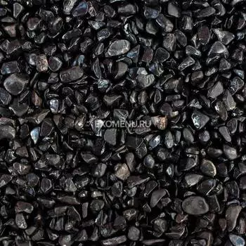 UDeco Canyon Black - Натуральный грунт для аквариумов "Черный гравий", 4-6 мм, 6 л