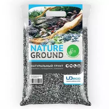 UDeco Canyon Green 4-6/6 - Натуральный грунт для аквариумов "Зеленый гравий", 4-6 мм, 6 л