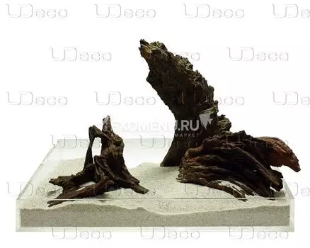 UDeco Iron Driftwood XXL - Натуральная коряга "Железная" для оформления аквариумов и террариумов, цена за 1 кг.