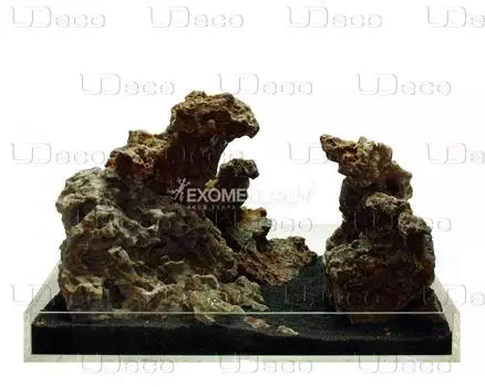 UDeco Jura Rock MIX SET 15 - Натуральный камень "Юрский" для оформления аквариумов и террариумов, упаковка 15 кг