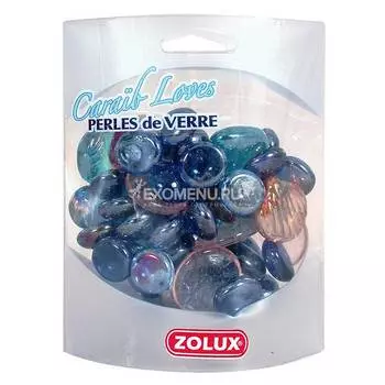 Украшения для аквариума стеклянные "Карибская любовь" (фиолетовый, микс), ZOLUX 430 г