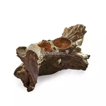 Укрытие и кормушка в виде дерева PetPetZone для гекконов, 295*165*105 мм