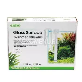 Заборник воды стеклянный совмещенный со скиммером для внешних фильтров, 16мм