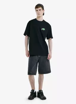 Футболка Jpeg "Green heart" Black FABLE