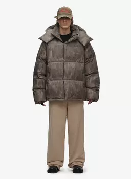 Пуховик Distressed Brown FABLE