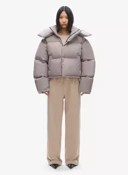 Пуховик Uniform crop Beige FABLE