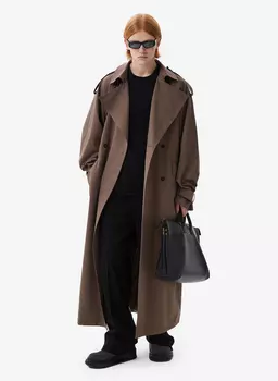 Тренч Double-Breasted Brown FABLE