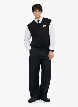 Жилет вязаный Office Black FABLE