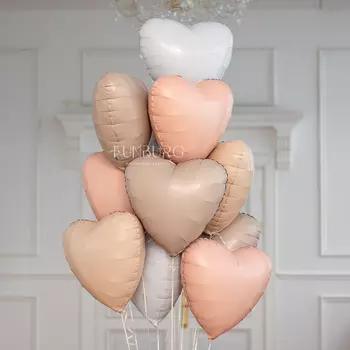 Ассорти сердец из фольги «Creme Brulee»