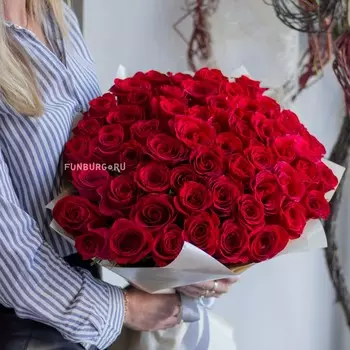 Букет «55 роз»