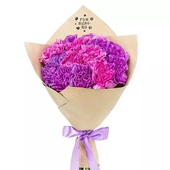 Букет гвоздик «Лирика»