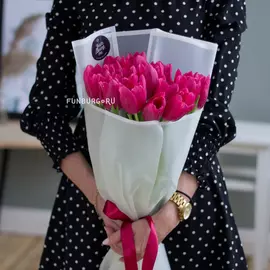 Букет из тюльпанов «Фламинго»