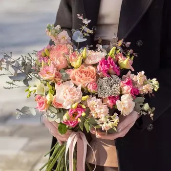 Букет «Малиновый эклер»