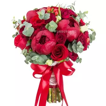 Букет невесты «Марсала»