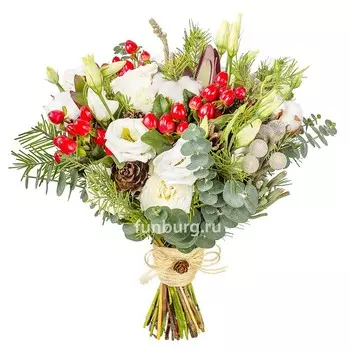 Букет невесты «Теплые краски зимы»