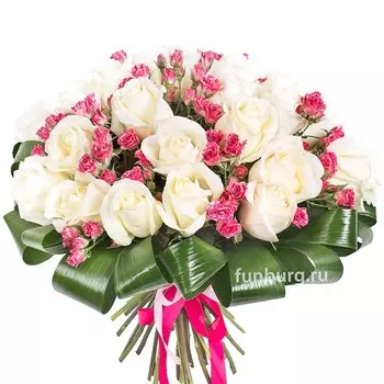 Букет роз «Венецианское кружево»