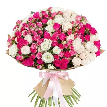 Букет «Розы в саду»