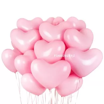 Букет шаров «Облако сердец»