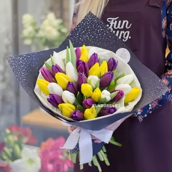 Букет тюльпанов «Мерцание звезд»