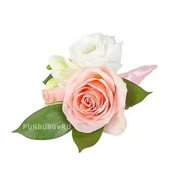 Бутоньерка «Согласие» (в розовом цвете)