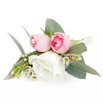 Бутоньерка «Воздушный поцелуй»